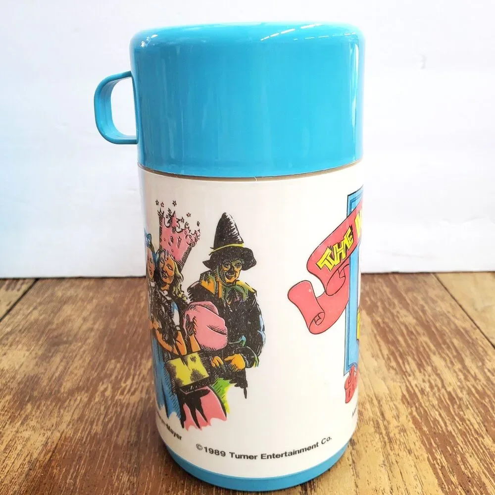Vintage 1989 Wizard of Oz 50th Anniversary Aladdin Lunch Box lunchbox & Thermos